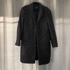 J. Crew Herringbone notched collar dress coat